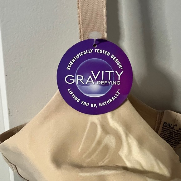 Women's Bali Wire-Free Bralette, Nude Size 38D - Picture 2 of 5